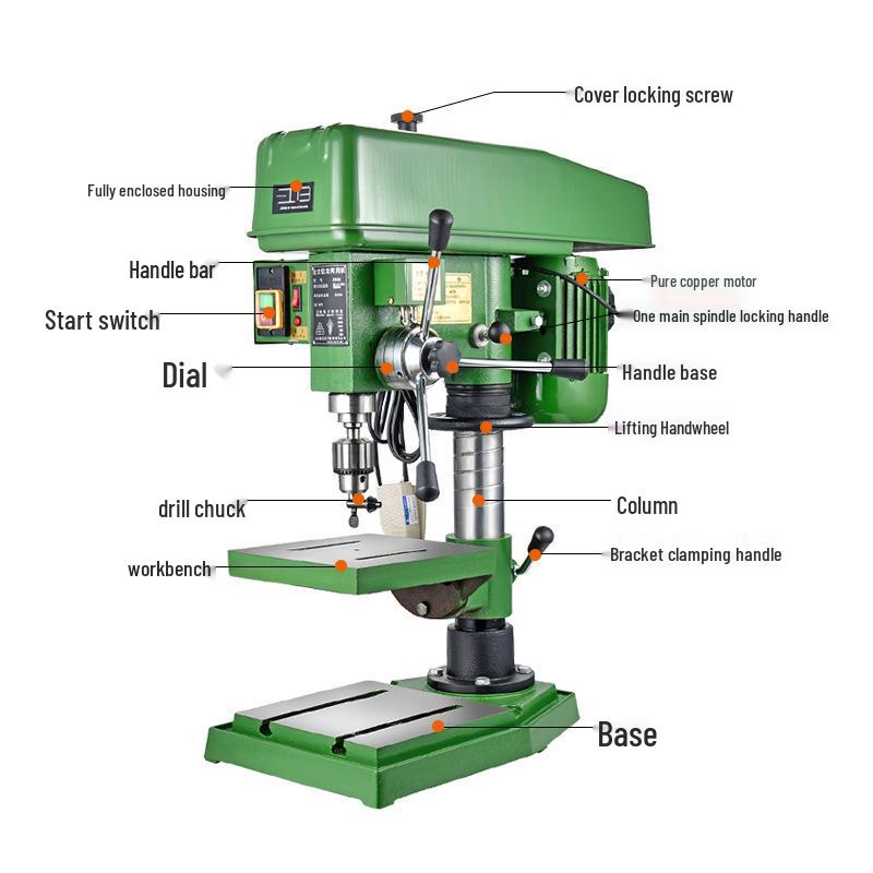 Jiangri High-Power Multi-Functional Heavy-Duty Precision Bench Drill & Tapping Machine