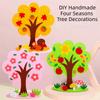 Vibrant Colors Felt Tree Kit Non-Woven Fabric Kids Puzzle Toy DIY Craft Kit  Kindergarten Education