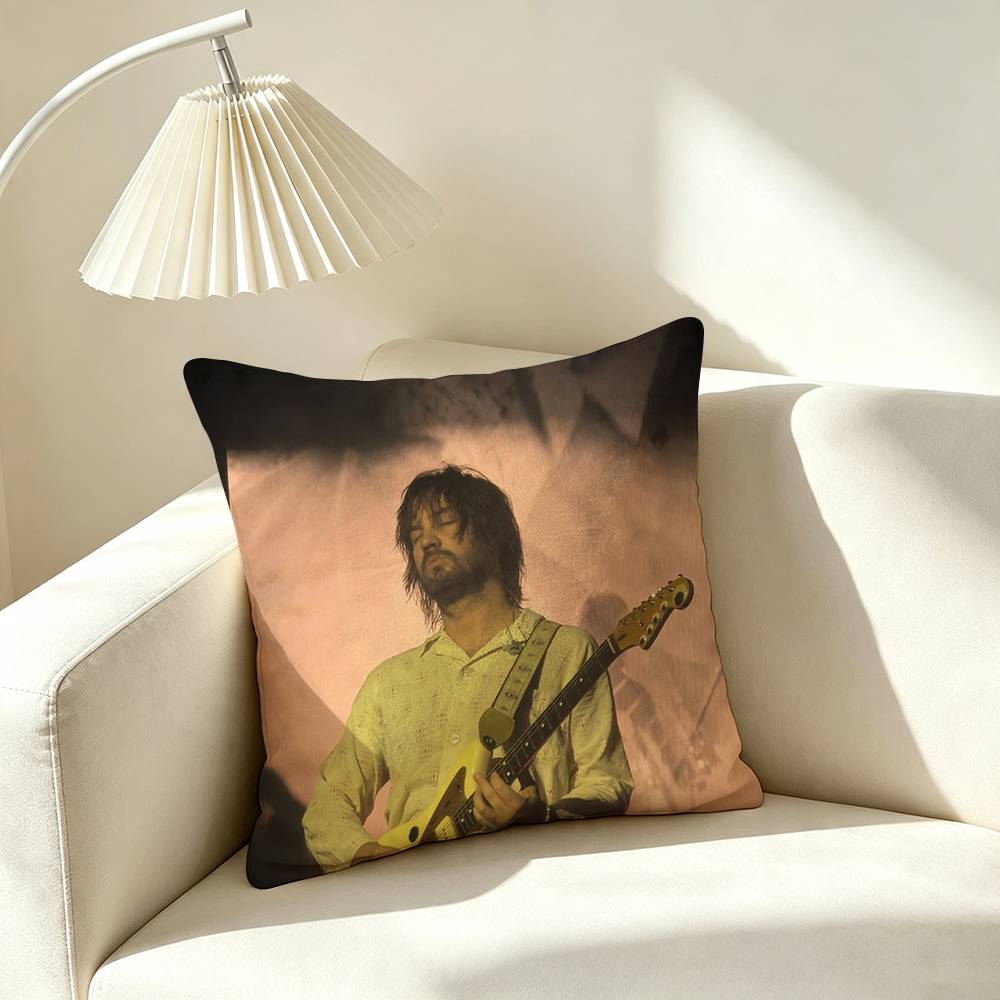 T-Tame Impala Rock Band Square Double-Sided printed Pillow Case Bedroom Bedside Pillow Sofa Cushion Cover