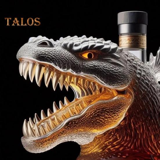 Skleněný dekantér na whisky, unikátní design, ručně vyrobený skleněný dávkovač alkoholu na bourbon, elegantní domácí barová dekorace, dárek pro milovníky whisky