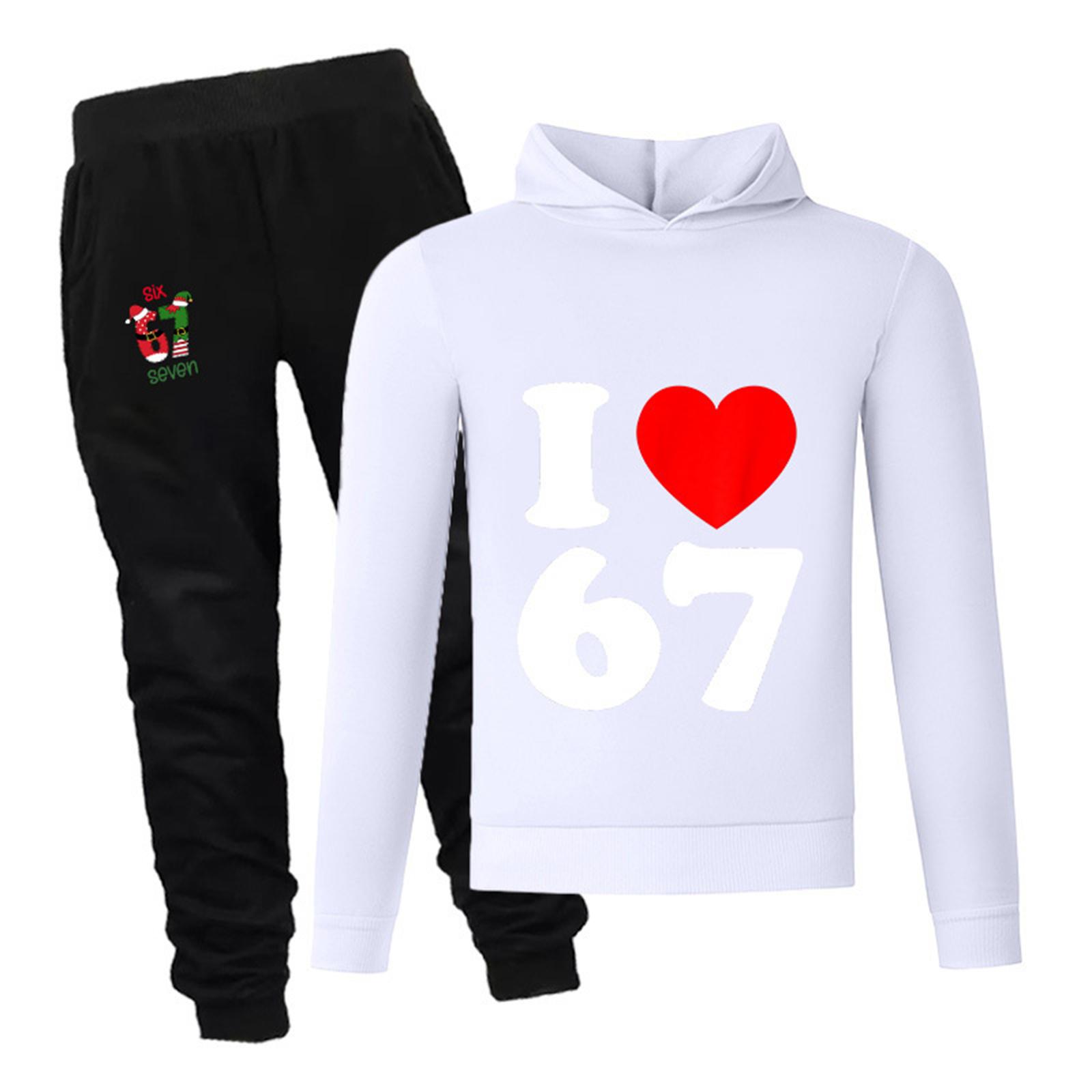 

Children s Long-sleeved Loose-fitting Pullover With Letter Print Set 170 белый