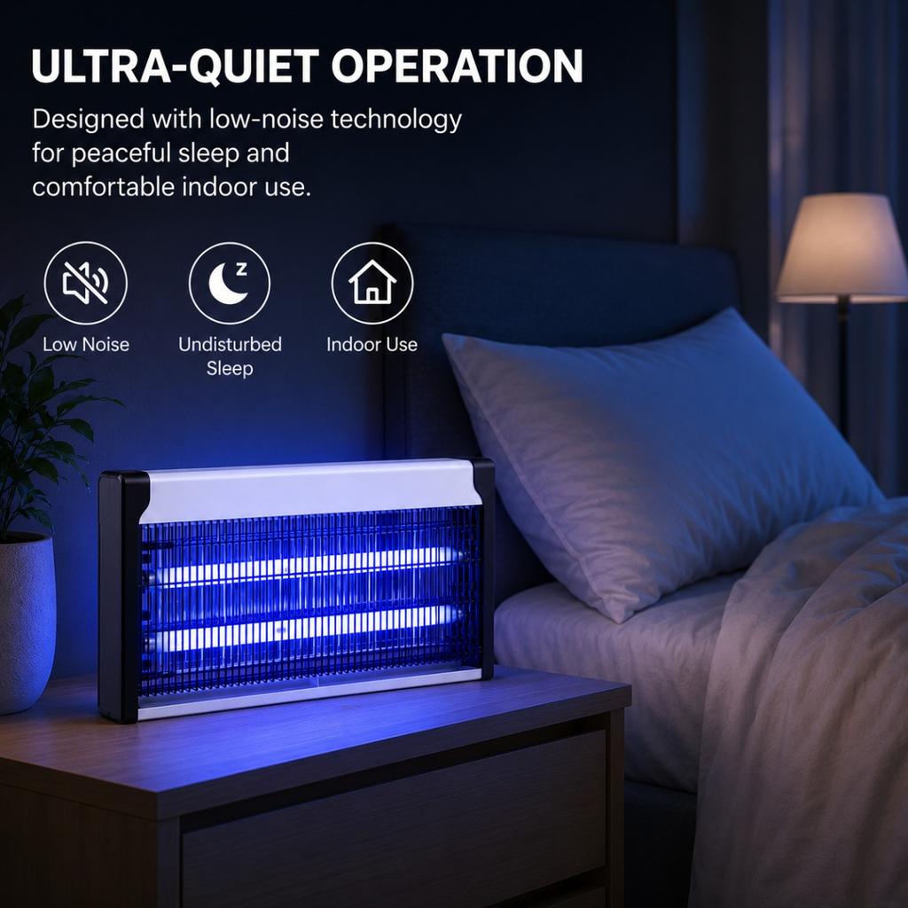 Lampada Elettrica Uccidi Zanzare con Luce UV Insetticida Trappola per Mosche e Falene per Casa, Patio e Garage 20W 30W 40W Repellente per Mosche