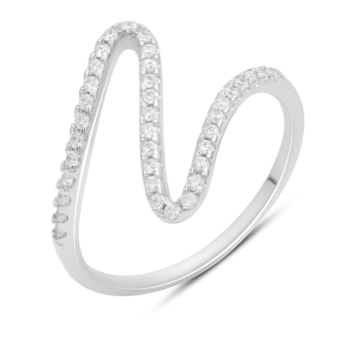 

Срібний перстень з фіанітами, вага виробу 1,63 гр (2185826) 18