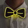 PIENSE Light-Up LED Bow Tie, EL Luminous, FlashingSteady, PartyEvent Novelty Item (Yellow)