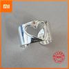 BF CLUB Silver Color Heart Hollow Rings for Women Men Fashion Geometric Handmade Irregular Vintage Ring Party Christmas Gift