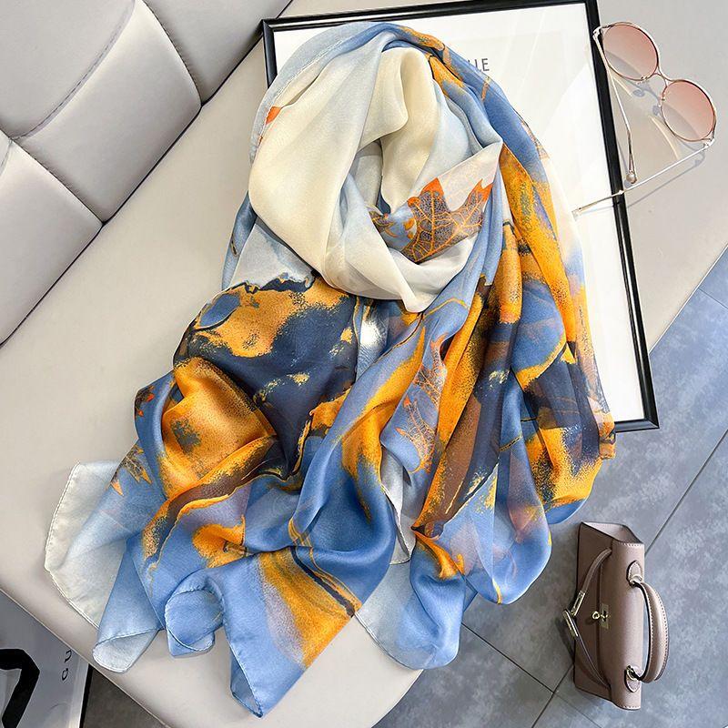 Lüks 190X135CM Güneş Koruyucu Eşarp Yeni Kış Sıcak Paşmina Eşarplar Kadın Moda İpek Hicab Hediye Çift Stil Kaşmir Şallar
