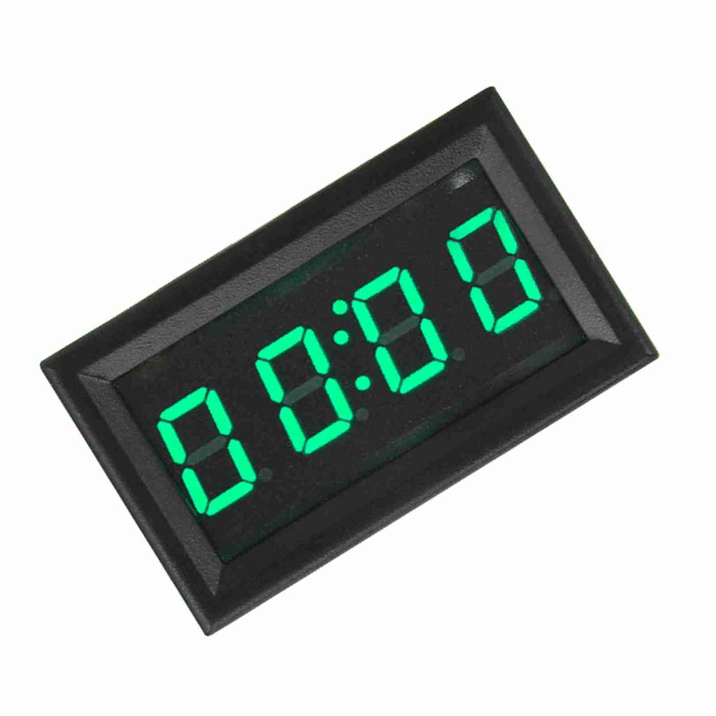 LED Elektronische Digital Leuchtende Auto Uhr Uhr Zubehör Dekoration (Grün)