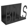 Desktop Metal Mail Holder Cutout Design Desk Letter Envelope Document Organizer with Anti Slip
