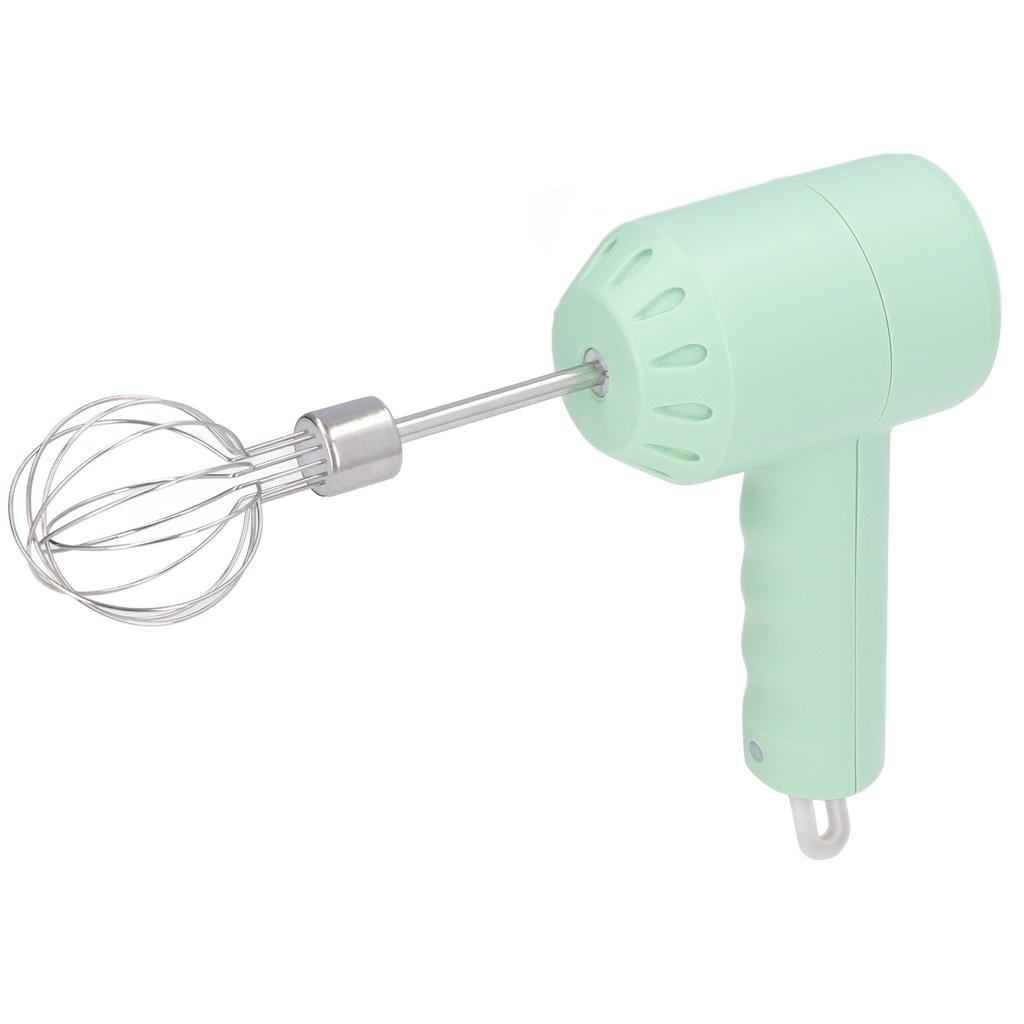 Electric Cordless Hand Mixer Small Household 3 Speed Changing Whisk for Kitchen Baking Green