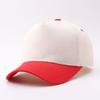 Kontrastfarbe Lichtplatte Amerikanische Baseballkappe Europäische und Amerikanische Mode Fünfteilige Kappe mit gebogenem Schirm Sonnenschutzkappe Lagerware