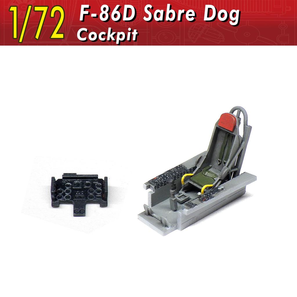 Modeling Japan Sabre Dog Cockpit Plastic Model Parts V72163 1/72 F-86D (Airplane)