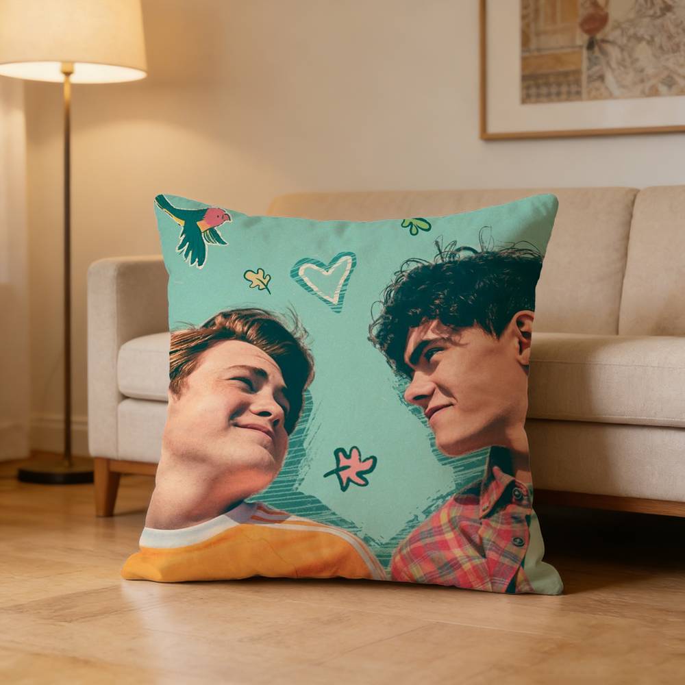 H-Heartstopper Nick Charlie Pillow Case For Sofa Living Room Home Office Decor Protective Cover