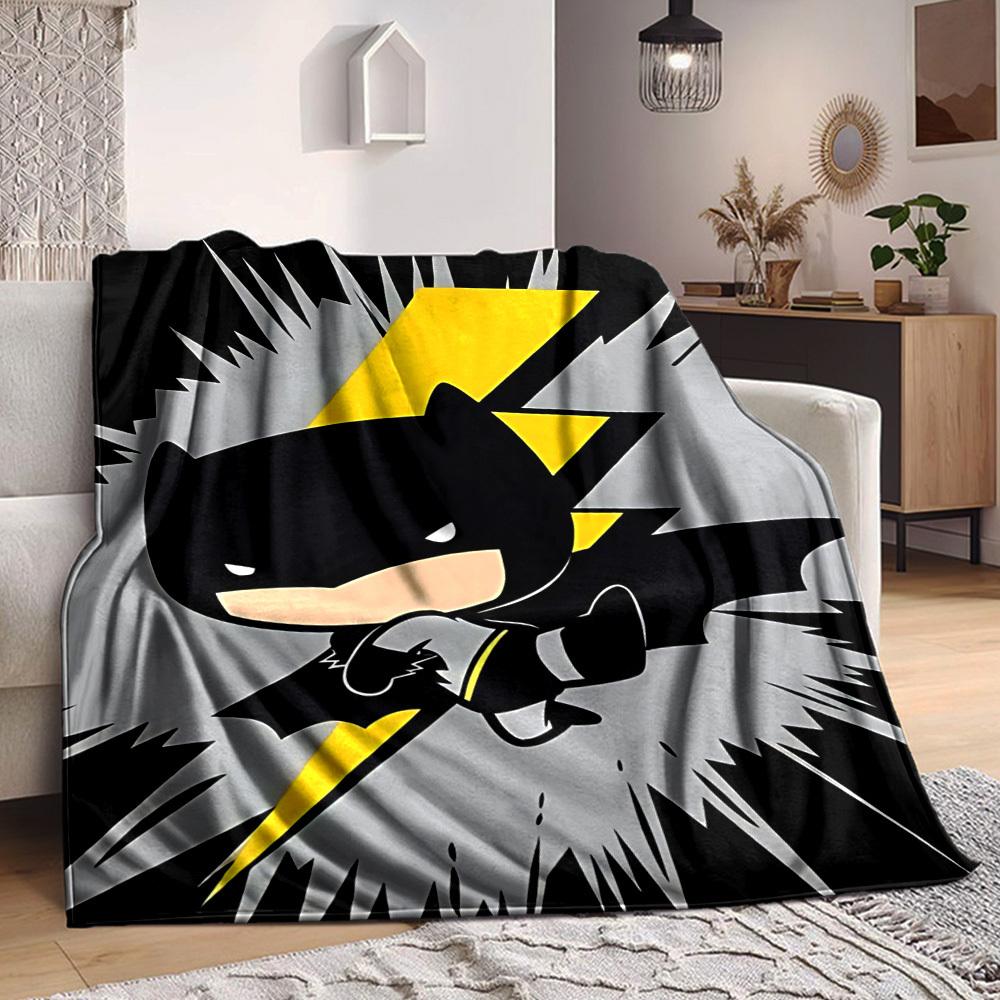 1 pièce Couverture Batman Légère Flanelle Jeté Pour Canapé, Lit, Voyage, Salon, Bureau, Canapé, Fauteuil, Et Lit