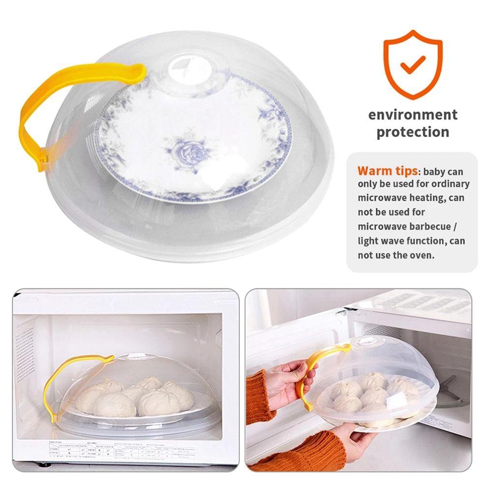 Microwave Hot Dish Round Food Preservation Fresh-keeping Lid Dish Cover Oil Proof Cover Heating Lid