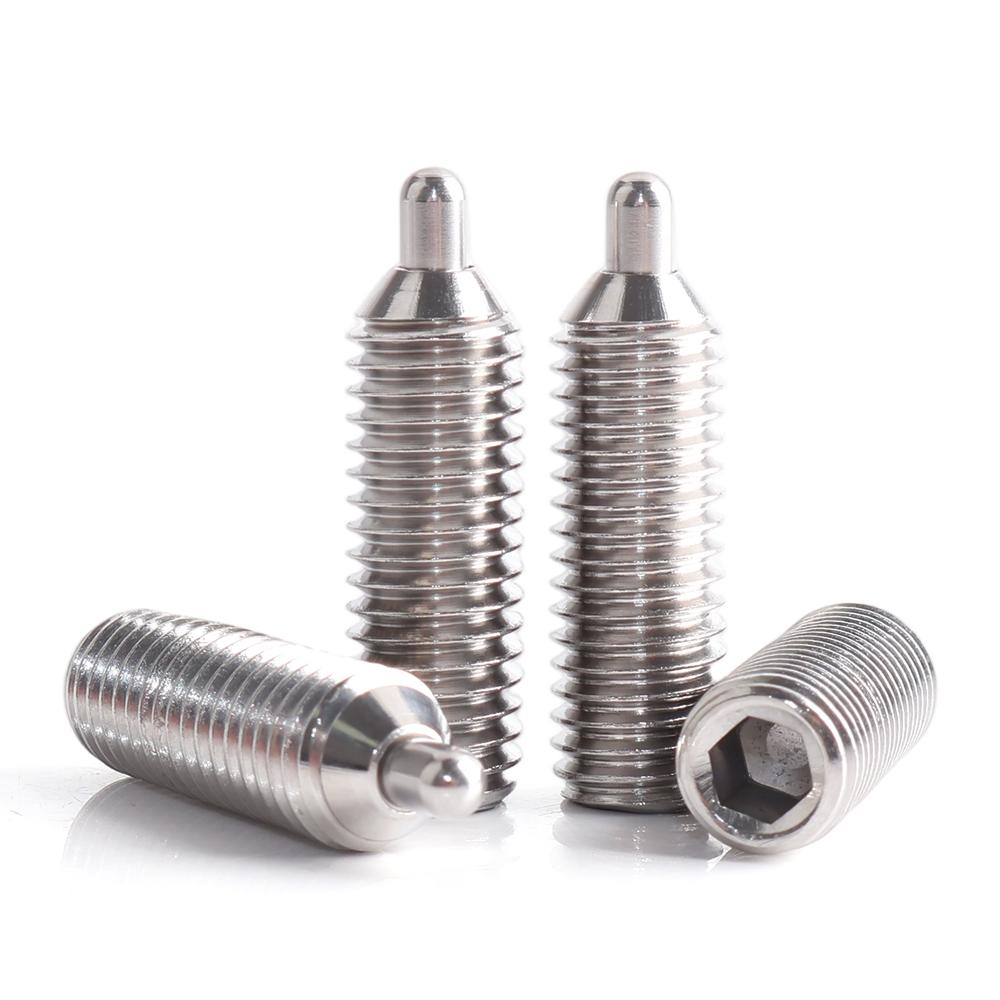 M4 M5 M6 M8 M10 M12 Spring Plungers with Round-ended Pin and 304 Stainless Hex Socket Screw Spring Pin