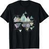 Funny Geometric Mountain Abstract Geometry Outdoor Gifts T-Shirt
