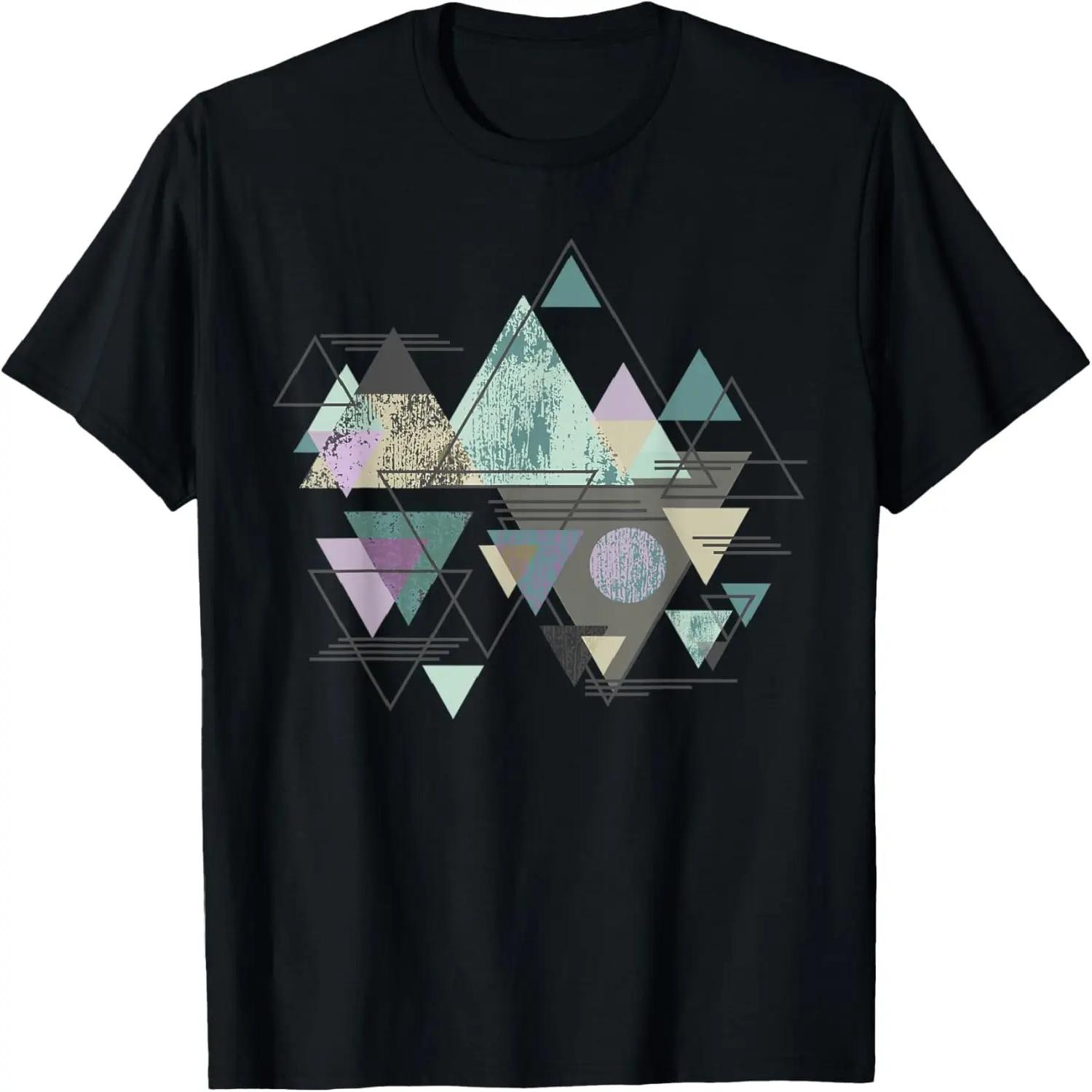 Забавная Геометрическая Гора Абстрактная Геометрия Подарки для улицы Футболка S