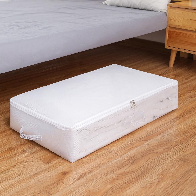 

Youfen Large Capacity Foldable PVC Storage Bag for Shoes & Clothes - Dustproof Bed Base Organizer. Medium 50*40*15 белый