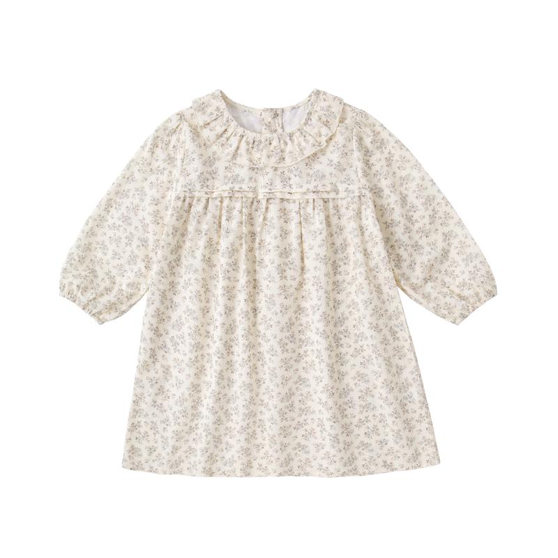 Dudu Family 100% Cotton Floral Girls' Dress