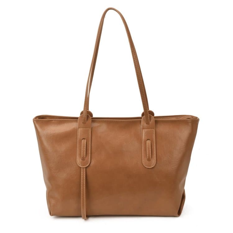Large capacity tote bag women s shoulder tote bag коричневый
