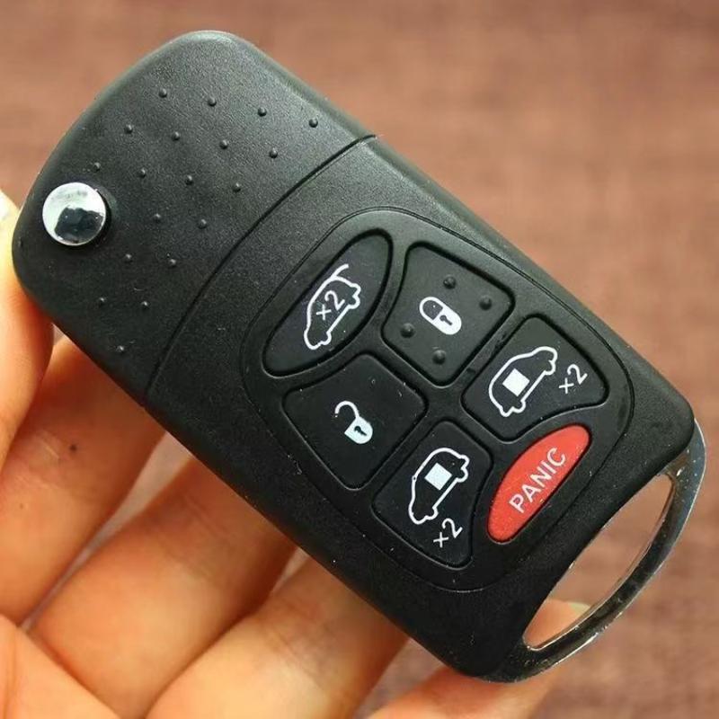

Модифицированный складной чехол для дистанционного ключа для Chrysler Jeep Compass Wrangler Patriot, чехол для дистанционного ключа, 2 кнопки 5+1