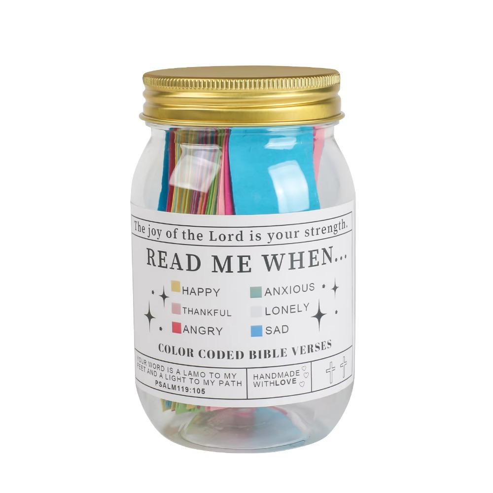Creative Read Me When Bottle Emotions Feelings Christian Jar Cards  Reading Christmas