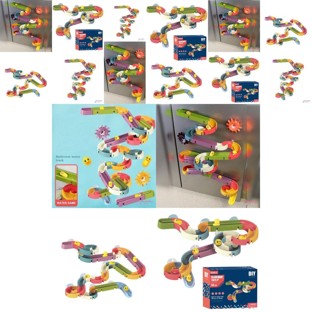 Fun Duck Bathroom Diy Water Track Toy For Kids