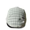 Spring and Autumn Japanese-style retro plaid forward cap for women, fashionable and casual versatile duckbill cap that makes the face look smaller,