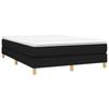Vidaxl Bed Frame Without Mattress, Black, 140X190 Cm, Upholstered