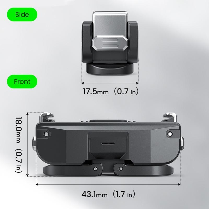 Magnetic Quick Release Mount for Camera Nylon Base with Charging Port Multiple Angle Adjustment