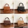 Pu Crossbody Bag For Women Small Square Design With Stitching For Daily Casual Use