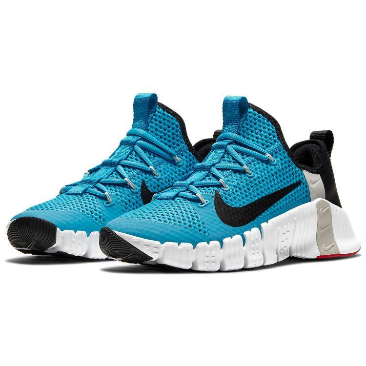 Nike Free Metcon 3 Light Blue Fury Herre Sneakers Svart Hvit CJ0861-410