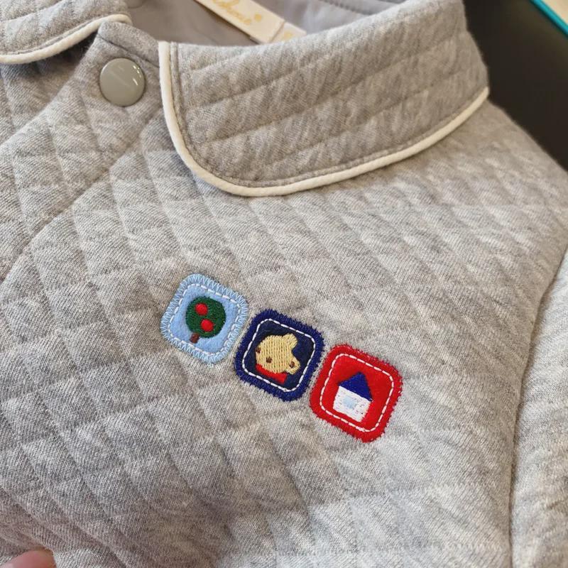 2025 Spring/Autumn Kids' Warm Cotton Home & Outfits - Unisex Thickened Suit