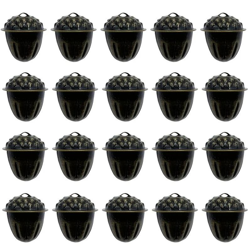 

WTEMPO Vintage Bronze Metal Jingle Bells DIY Crafts for Halloween Christmas Decor Perfect Hanging Decor Accessories for House Sleigh Wreath Pet Collar 100pcs бронзовый