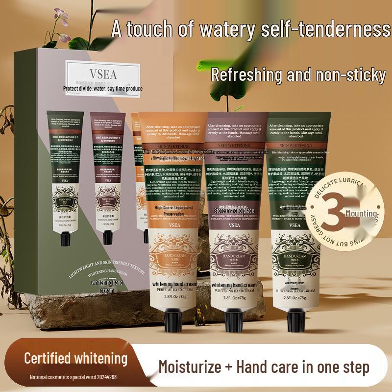 VSEA Botanical Fragrance Hand Cream Set: Moisturizing, Hydrating, Anti-Cracking, Gentle, Genuine Product.