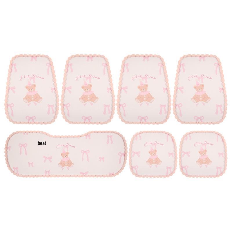 Cartoon Goddess Style Universal Car Seat Cushion for Women - All-Season, Fits BYD Dolphin, Yuan UP, Seal, Yuan Pro