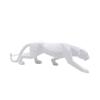 Geometric Leopard Figurine: Creative Resin Decor for Bedroom and Living Room
