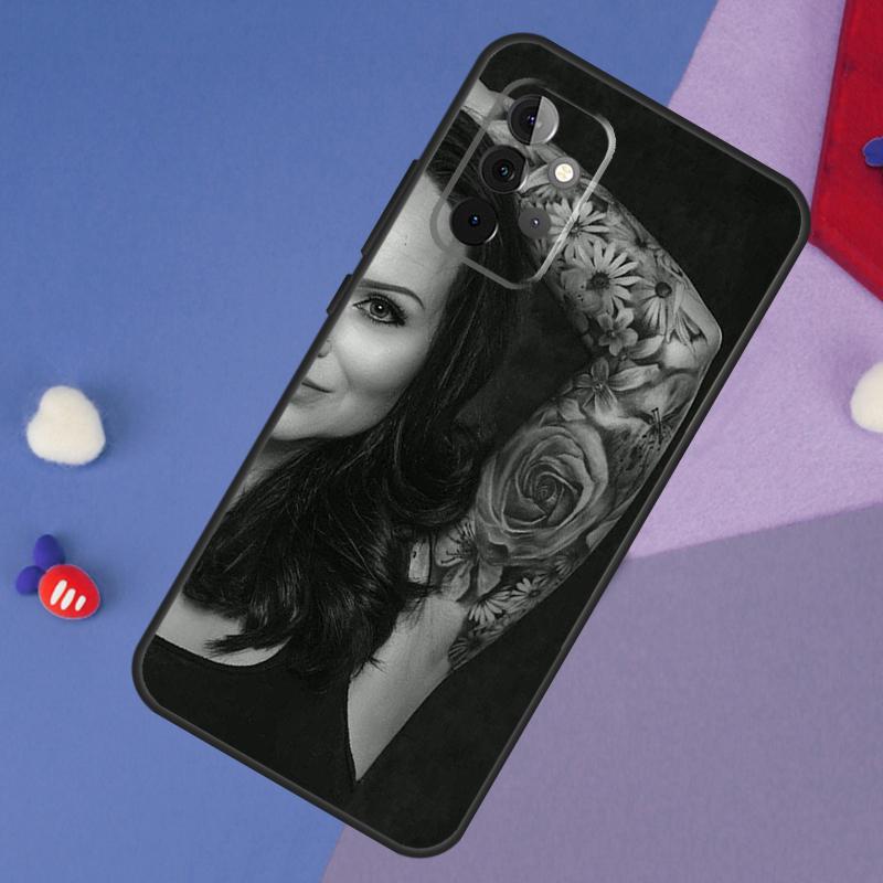 Sexy Sleeve Tattoo Girl Case For Samsung Galaxy A15 A54 A34 A14 A13 A53 A16 A26 A36 A56 A12 A22 A32 A52 A06 A35 A55