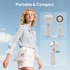 Outdoor Portable Handheld Fan Mini Cooling Rechargeable 4500mAh 100-Level Free Control High Speed Turbo Fan Electric Eyelash Fan