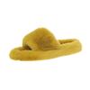 Cotton Mop Autumn and Winter Fluffy Slippers Women's Outer Wear Floor 2025 New Model Small Word Fresh Home Flat Bottom Blue