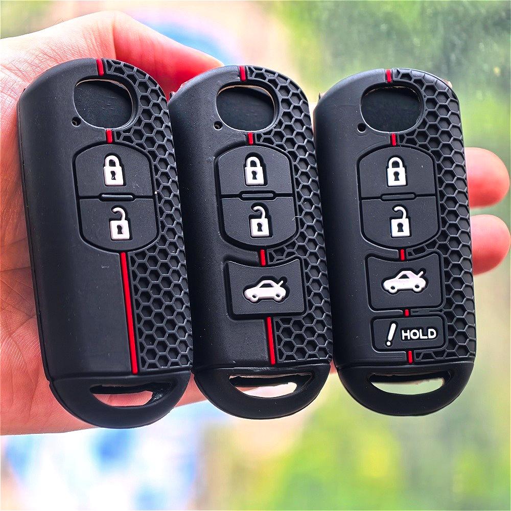 Silicone Remote Key Cover Case for MAZDA CX-5 CX-3 2 3 5 6 CX-7 CX-9 Demio Speed Miata MX5 Case 2 3 4 Button 2018 2019 2020 2021