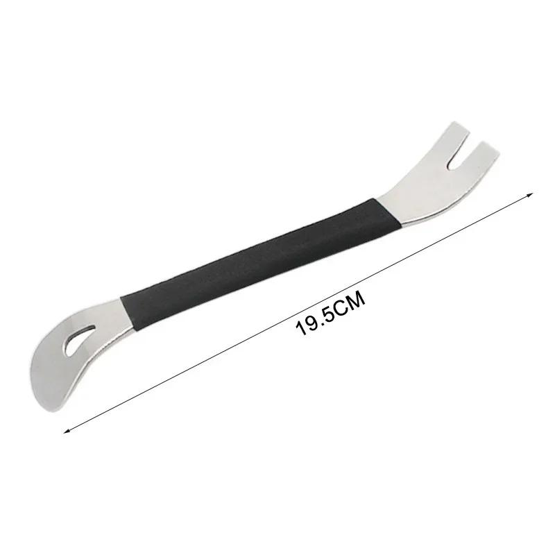 Stainless Steel Car End Trimmer Removal Tool Durable Horizontal Pry Tool Door Panel Terminal Fastener Removal Tool