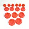 1-50pcs 13-48.5mm Red Silicone Rubber Hole Plugs Solid/With Hole T Type High Temperature Seal Stopper Dustproof Plug Hole Plug