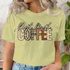 Gift For Coffee Lover Printed Tshirt But First Coffee Leopard Print Tshirt Crew Neck Leopard Coffee Graphic T Shirt For Unisex