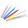 6Pcs Paper Diy Set Quilling Paper Tools Tweezer Needle Pins Slotted Pen Tool Kit