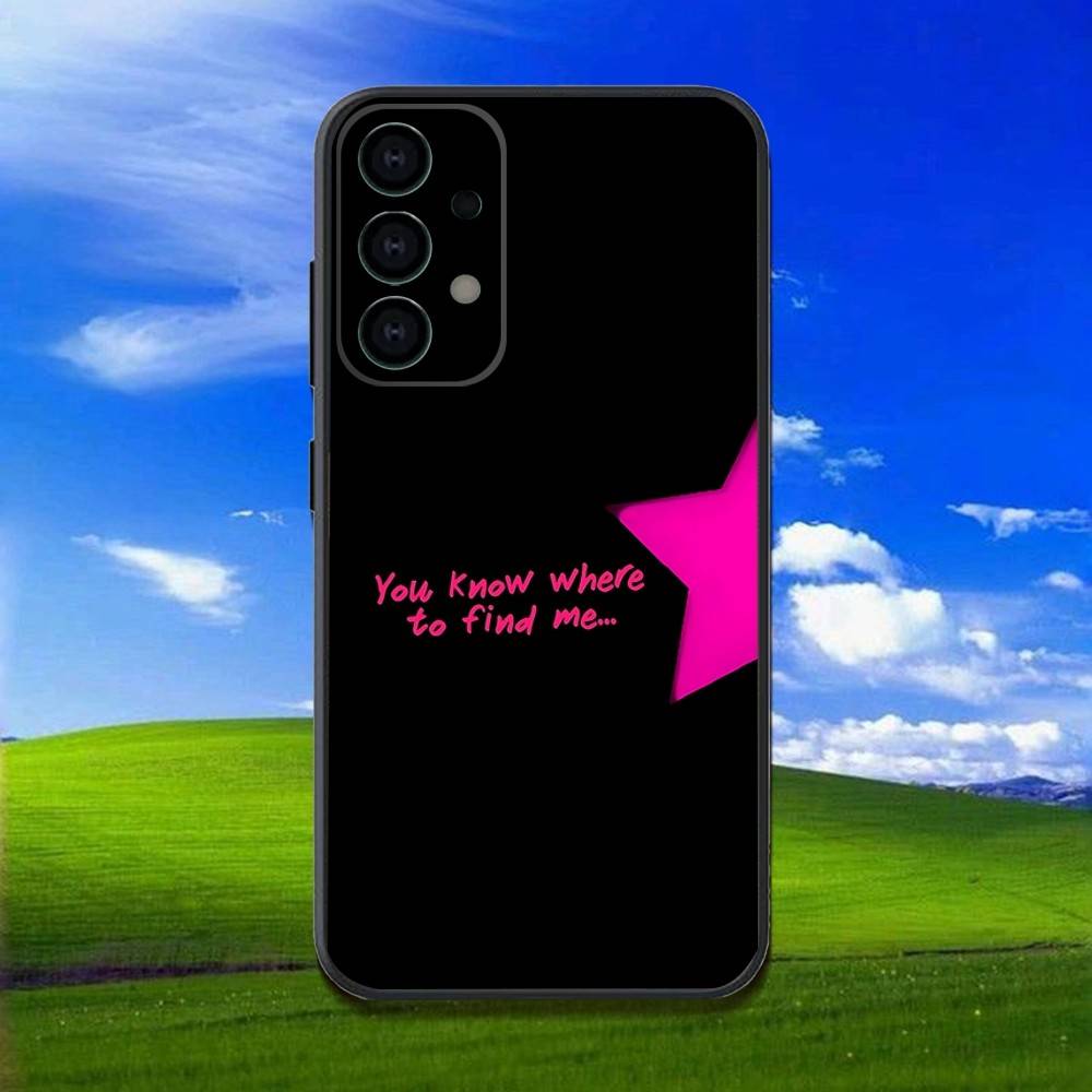 T-TV Girl Band Phone Case For Samsung Galaxy A13,A21s,A22,A31,A32,A52,A53,A71,A80,Soft Black Shell