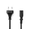 Power Cable - NEDIS - CEGL11040BK50 - 5.00 M - Black - Nickel-plated