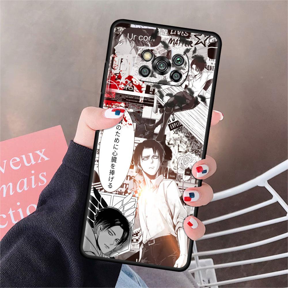 Case For Xiaomi Mi Poco X3 NFC X4 Pro F3 F4 GT M4 M3 F1 C40 11 Lite 11T Soft Silicone Funda Phone Cover Attack On Titan Shell