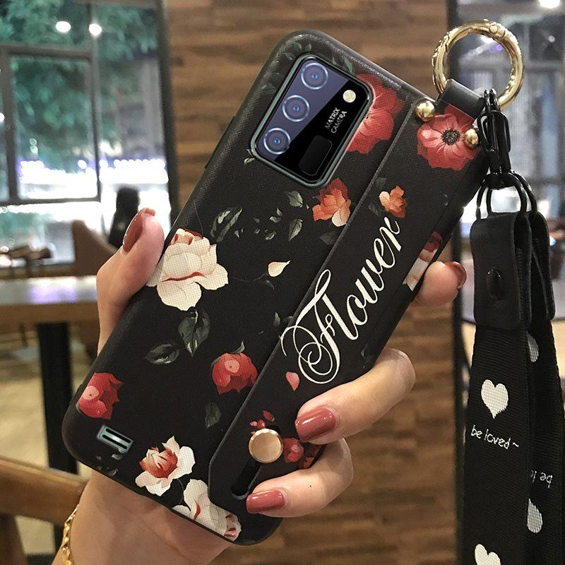 Водонепроницаемый ремешок на запястье Чехол для телефона для Oukitel C25 Подставка Шнурок Грязеотталкивающая Задняя крышка с кольцом Защитный Противоударный