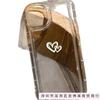 Simple line love is suitable for Apple 16promax mobile phone case 15plus14 transparent 13 airbag 12 explosions